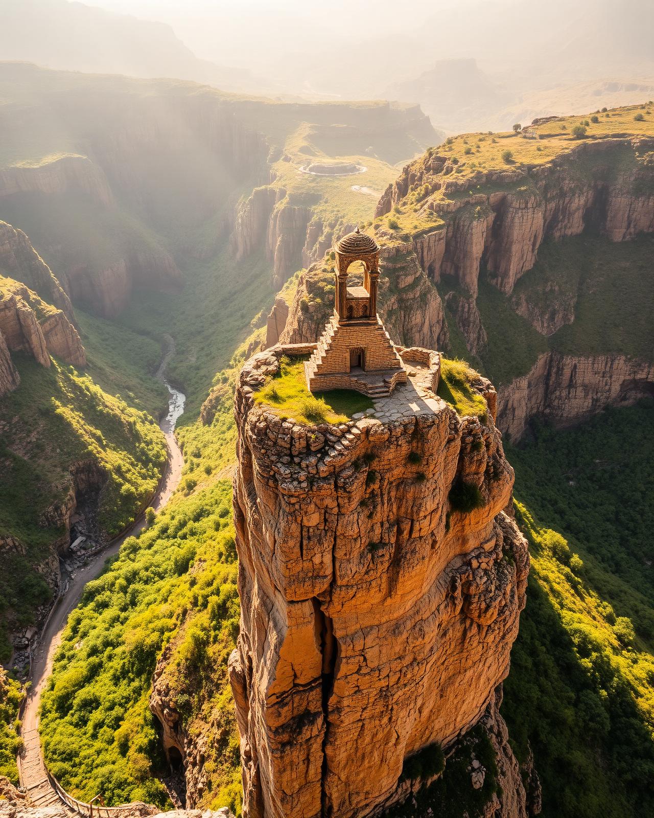 Cliffside view near Kobayr monastery